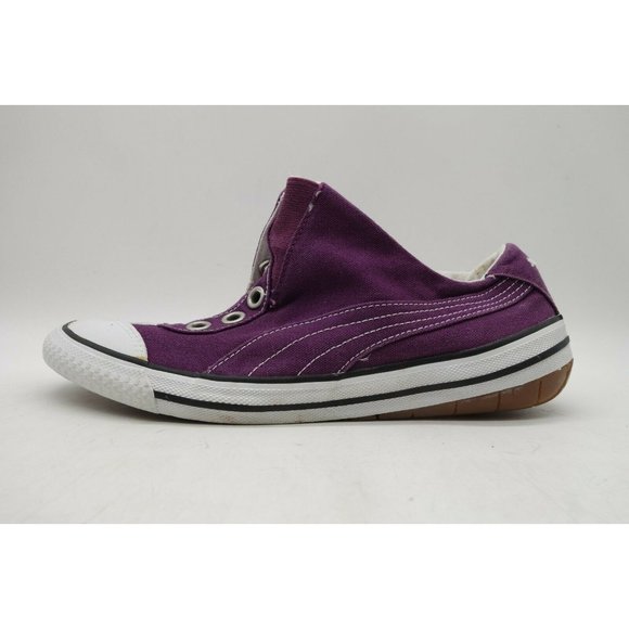 Puma Purple Canvas Casual Snappy Slip On Sneakers Shoes Women's 8.5 - Picture 7 of 11
